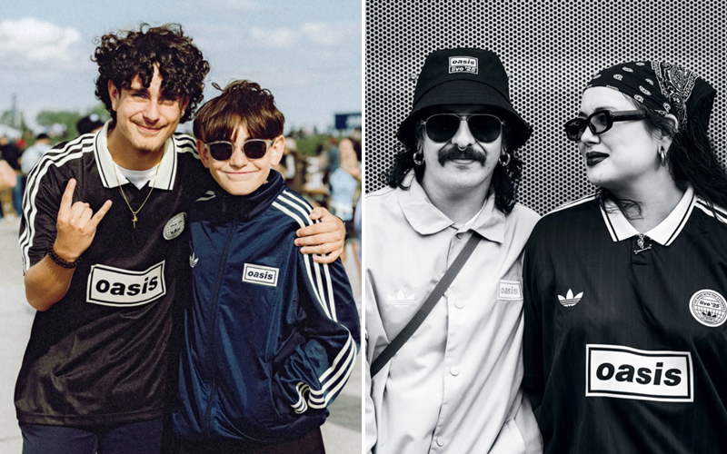 Oasis Live‘25 turnesinde, grubun Adidas Originals Forever koleksiyonu giymiş fanları...